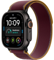 Часы Apple Watch Ultra 4 49mm Titanium Case Black / Trail Loop Burgundy M/L