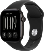 Часы Apple Watch Series 12 46mm Aluminium Case GPS Black Sport Band Black M/L