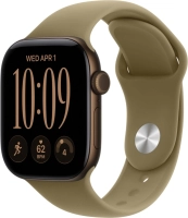 Часы Apple Watch Series 12 46mm Aluminium Case GPS Dark Bronze Sport Band Olive M/L