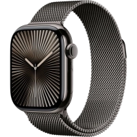 Часы Apple Watch Series 10 46mm Titanium Case Milanese Loop Slate M/L