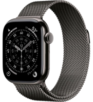 Часы Apple Watch Series 11 42mm Titanium Case Milanese Loop Slate