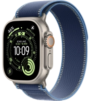 Часы Apple Watch Ultra 3 49mm Titanium Case Natural Trail Loop Blue/Bright Blue M/L