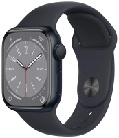 Часы Apple Watch Series 8 45mm Aluminum Case GPS Sport Band Midnight M/L
