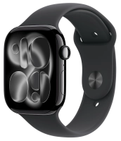 Часы Apple Watch Series 11 42mm Jet Black Aluminium Case GPS Sport Band Black S/M