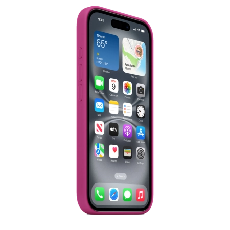 Чехол для iPhone 16 Silicone Case with MagSafe - Fuchsia