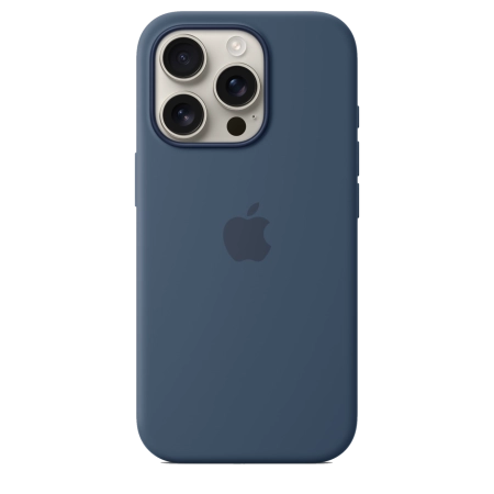 Чехол для iPhone 16 Pro Silicone Case with MagSafe - Denim