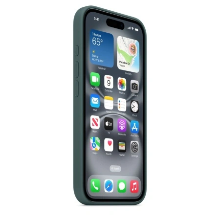 Чехол для iPhone 16 Silicone Case with MagSafe - Lake Green